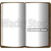 Opened Book with Blank Pages Clipart © djart #4802