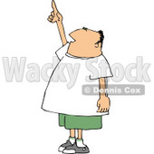 Man Pointing Up at the Sky Clipart © djart #4996