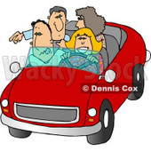 Family and Friends Going On a Road Trip Clipart © djart #5052