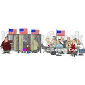 American People Voting for the Next President of the United States Clipart © djart #5228