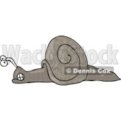 Mad Cartoon Snail Clipart Picture © djart #6072