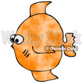 Small Orange Saltwater Fish Clipart Illustration © djart #9040