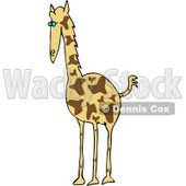 African Giraffe (Giraffa camelopardalis) Clipart Picture © djart #5997