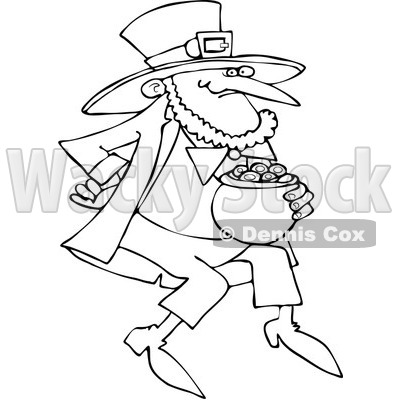 Royalty-Free Vector Clip Art Illustration of a Black And White Outline ...