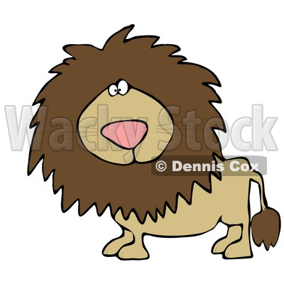 Big Male Lion Looking at the Viewer Clipart Illustration © djart #13023