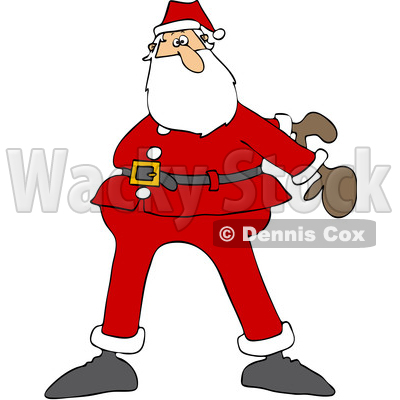 Cartoon Christmas Santa Dancing the Floss © djart #1620301