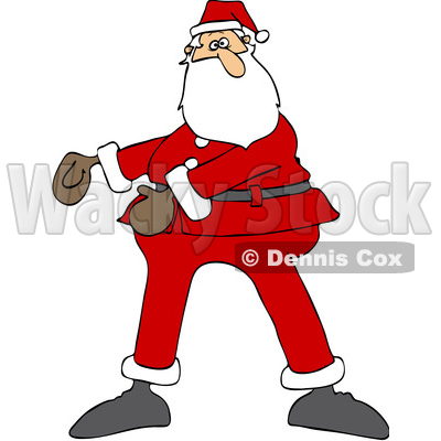 Cartoon Christmas Santa Dancing the Floss © djart #1620302