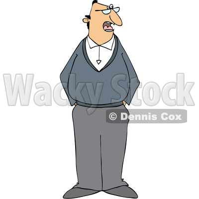 Cartoon Man with His Hands in His Pockets © djart #1631296