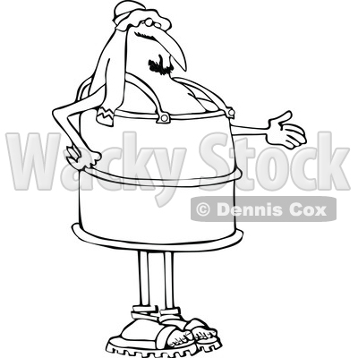 Cartoon Man Wearing a Crude Oil Suit © djart #1695163