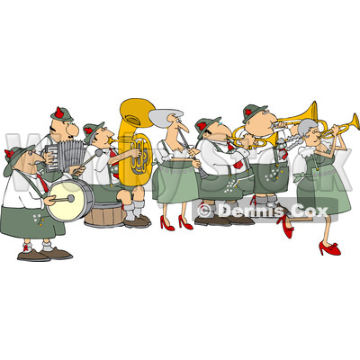 Cartoon German Oktoberfest Band © djart #1781539
