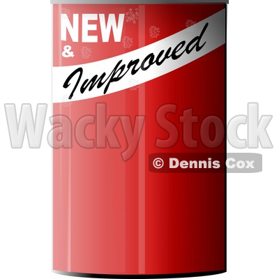 NEW & Improved Blank Can of... Clip Art © djart #4283