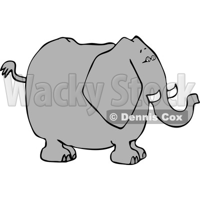Big Elephant with Tusks Clipart © djart #4553