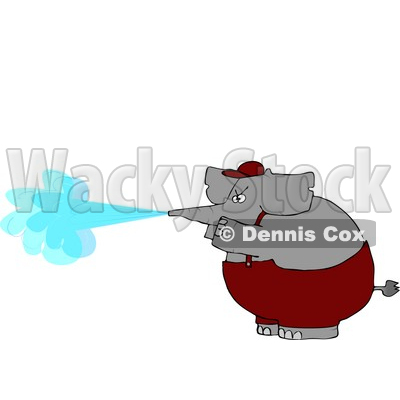 Anthropomorphic Elephant Pressure Wash Concept Clipart © djart #4562