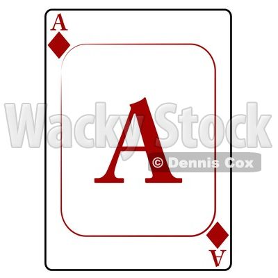 A/Ace of Diamonds Playing Card Clipart © djart #4820