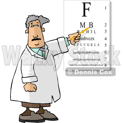 Examination of Eyes in an Ophthalmology Clinic Clipart Picture © djart #5926