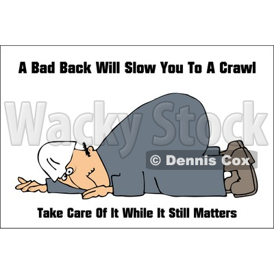 Royalty-Free (RF) Clipart Illustration of a Hurt Worker Man Down On The Ground © djart #59720