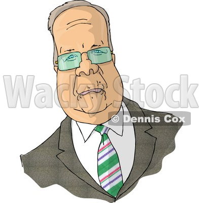 Caricature of Karl Christian Rove Clipart Picture © djart #6106