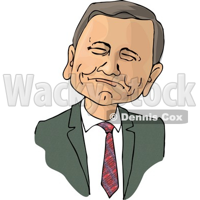 Chief Justice of the United States, John Roberts Clipart Picture © djart #6107
