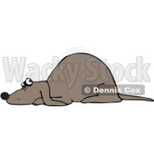 Royalty-Free Vector Clip Art Illustration of a Scared Dog Quivering © djart #1052993