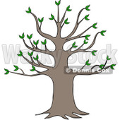 Clipart Tree With Growth - Royalty Free Vector Illustration © djart #1062818