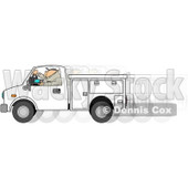 Clipart Utility Work Texting While Driving - Royalty Free Illustration © djart #1062819