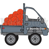 Clipart Kei Truck With Basketballs - Royalty Free Vector Illustration © djart #1114228