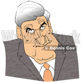 Clipart of a Caricature of Robert Mueller - Royalty Free Illustration © djart #1224721