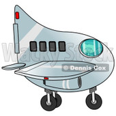 Clipart of a Boy Flying an Airplane - Royalty Free Illustration © djart #1238978