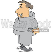 Cartoon Chubby Balding White Male Jogger in Sweats © djart #1632891
