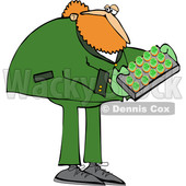 Cartoon St Patricks Day Leprechaun Holdinga Tray of Cookies or Cakes © djart #1648161