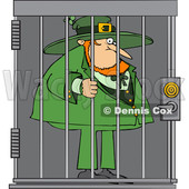 Cartoon Leprechaun in Jail © djart #1648886