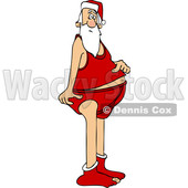 Cartoon Santa Claus in His Undies © djart #1694524