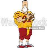 Cartoon Football Player Wearing a Mask © djart #1717518