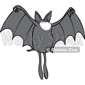 Cartoon Coronavirus Dog Bat Wearing a Mask © djart #1717601