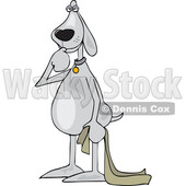 Cartoon Dog Sucking His Thumb © djart #1736325