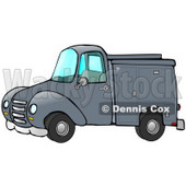 Blue Work Truck With Built In Compartments For Needed Supplies Clipart Illustration © djart #17412
