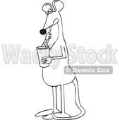 Cartoon Rat Drinking Soda © djart #1783090