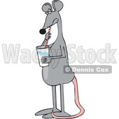 Cartoon Rat Drinking Soda © djart #1783092