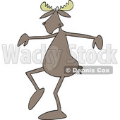 Cartoon Strutting Moose © djart #1801748