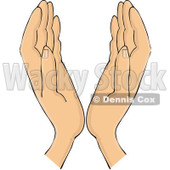 Royalty-Free (RF) Clipart Illustration of a Pair Of Hands Coming Together © djart #209896