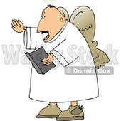 Male Angel Preaching from the Bible Clipart © djart #4125