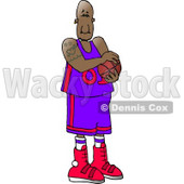 Professional African American Basketball Player Clipart © djart #4165