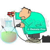 Male Scientist Experimenting with Chemicals Clipart © djart #4228