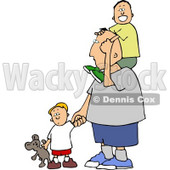 Dad Taking His Boys Out Today Clipart © djart #4252