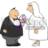 Man and Woman Getting Married to Each Other Clipart © djart #4338