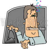 Drunk Driver Operating a Motor Vehicle Clipart © djart #4495