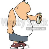 Man Holding Beer Can Clipart © djart #4500
