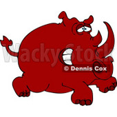 Red Rhinoceros Clipart © djart #4593