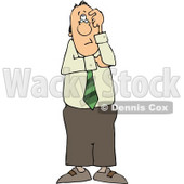 Perplexed Businessman Thinking About Something Clipart © djart #4662
