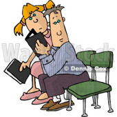 Clipart People Seated With Bibles - Royalty Free Illustration © djart #4712